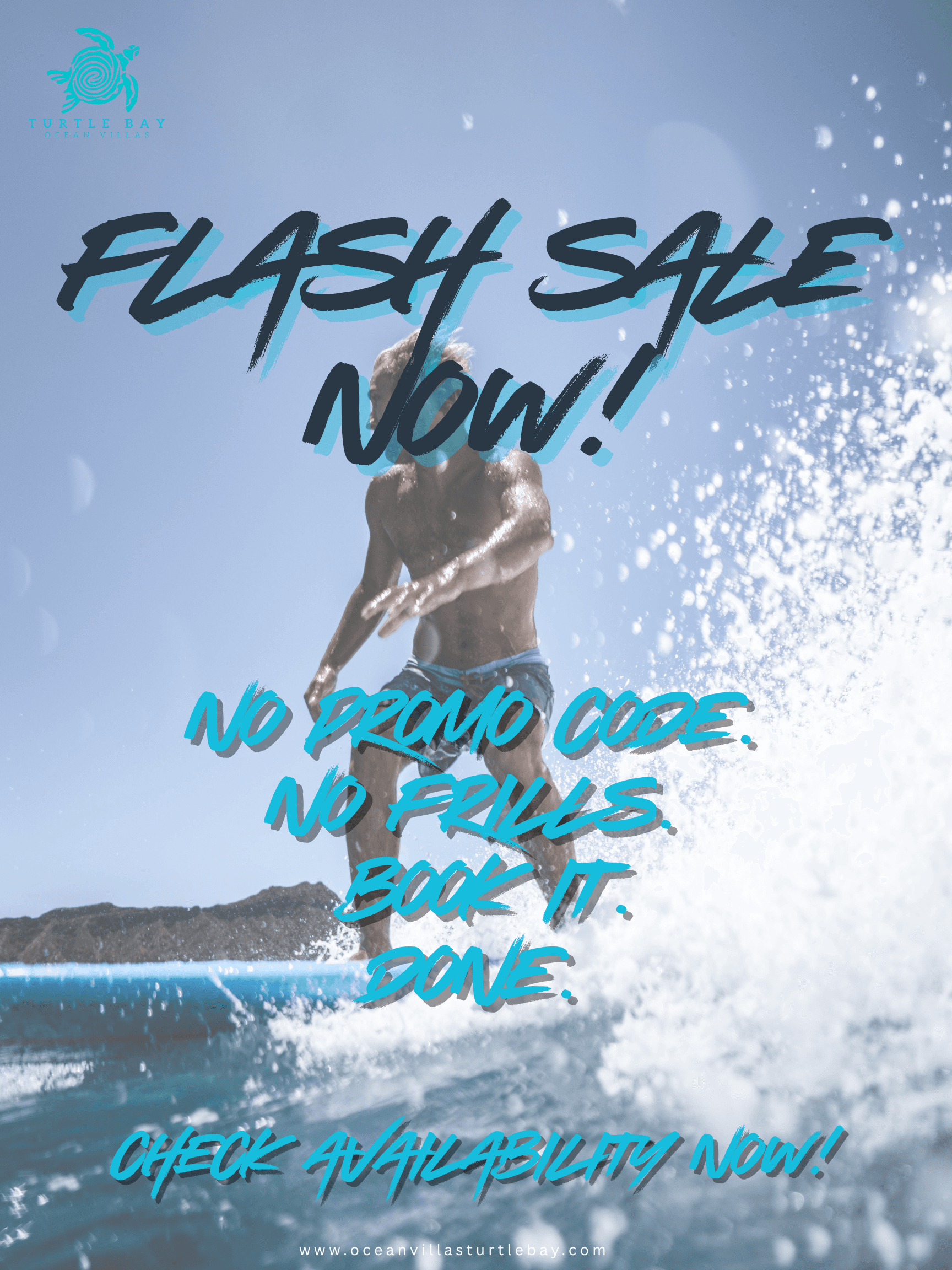 Flash Sale Now — no promo code, no frills, book it, done. Check availability now.